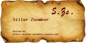 Siller Zsombor névjegykártya